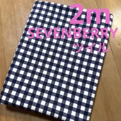 【特価】1枚限り★SEVENBERRY★ツイル★ネイビー