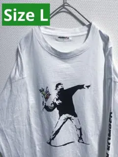 古着　バンクシー デザイン Tシャツ