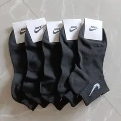 Nike 黒ソックス 5足セット22～25cm
