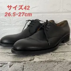 ジャンカルロモレリ⭐️ブラックレザー ドレスシューズ　26.5-27cm
