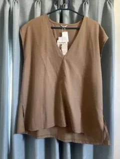 【新品】Lutique ブラウン Vネック パンツセットアップ　Ｌサイズ