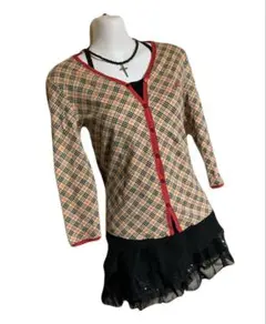 Y2K Burberry ノバチェック カーディガン