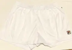 【セットアップ可】FILAテニスホワイトショートパンツ(同素材Tシャツ別出品)