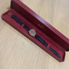 OMEGAオメガ 腕時計 ジュネーブ ヴィンテージ手巻き レザーベルト 黒