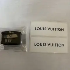 ラストセール‼️Dior ノベルティ鉛筆削り Louis Vuitton シール２