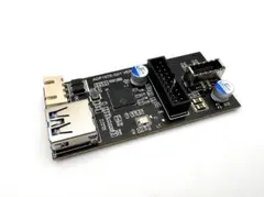 5Gbps 19/20ピン→USB3＆Type-E変換アダプタ