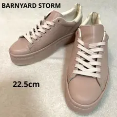 【BARNYARD STORM】スニーカー　ファスナー　スモーキーピンク