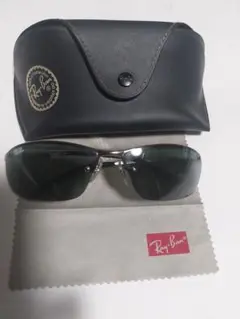 Ray-Ban メタルフレーム サングラスR B 3183グレー、ケース付き