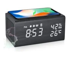 【新品未使用】ELECTIME スリーインワン目覚まし時計 ワイヤレス充電
