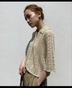 TODAYFUL Lace Knit Shirtsレース編み