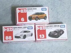 （未使用）日産特注トミカ　GT-R　アリア　キックス　ノート　４種まとめ売り 未使用）日産特注トミカ GT-R アリア キックス ノート 4種