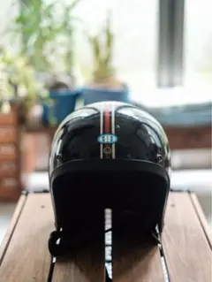 ヒロタケアライ　1968 R-7 皮巻きビンテージ　チョッパー 60s ヒロタケアライ HA ビンテージヘルメット 革リム ダブル
