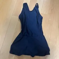 ネイビー スカート付き水着 キッズ用