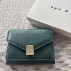 【箱付き極美品】アニエスベー　miyuki ウォレット　三つ折り財布　レザー miyuki ウォレット (TAW04－01) ｜agnès b. VOYAGE FEMME