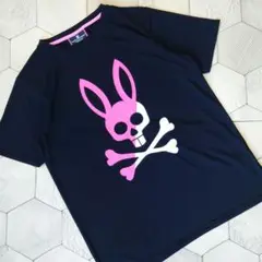 未使用 Psycho Bunny Golf ドライシャツ クルーネック デカロゴ