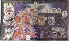 ワンピースカード　モンキー・D・ルフィ　紫黒　四皇　プレイマット　新品未開封
