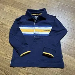 【未使用】OSH KOSH 長袖ポロシャツ 95 ネイビー