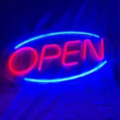 ネオンサイン OPEN オープン 光る看板 店舗 LED