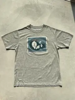 montbellグレー Tシャツ Mサイズ イラスト付き