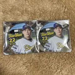 【最終値下げ】オリックス ビジョンヘッドショット缶バッジ 22 九里亜蓮 ×2