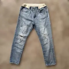 BARNYARDS ダメージデニムパンツ