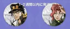 ジョジョ 3部 中国上海限定 空条承太郎 花京院典明 缶バッジ 2点セット