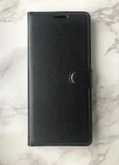 Xperia 1 III（1 マーク3 ）ブラック黒　シンプルレザー手帳型ケース