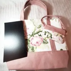 ハンドメイド　トートバッグ　ウインターリリー