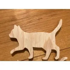 木製 猫 シルエット