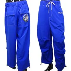 送料無料 ガルフィー ワイド パンツ 122009 青 LL(XL) GALFY