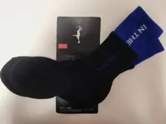 インザペイントバスケットボールソックス (ブラック× ブルー)22～25cm
