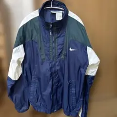 Nike ナイロンジャケット ネイビー/ホワイト/グリーン