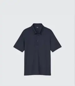 エアリズムカノコポロシャツ ボタンダウン ネイビー SサイズUNIQLO