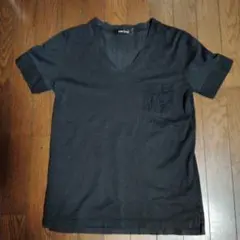 RYKIEL HOMME ブラック Vネック Tシャツ 46
