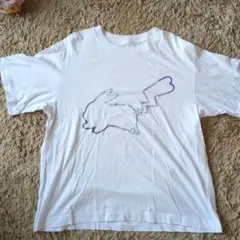 ピカチュウ シルエット Tシャツ ホワイト