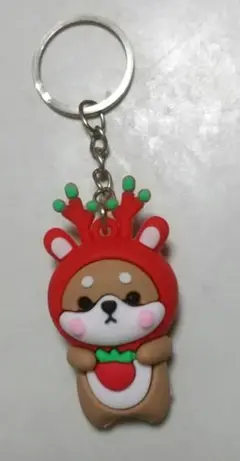 【未使用】着ぐるみ 柴犬キーホルダー(赤)