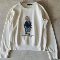 Mサイズ Polo Ralph Lauren アメカジ ポロベア スウェット 白