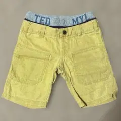 Junk store ￼からし色　￼ハーフパンツ 110センチ