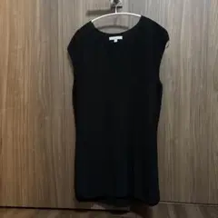 UNIQLO Vネック ノースリーブ XL ブラック