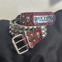 ✨希少✨SEX POT ReVeNGe ベルト パイソン バックル V系 ✨希少✨SEX POT ReVeNGe ベルト パイソン バックル V系 - メルカリ
