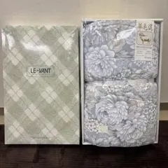 LE-VANT 羊毛混 花柄 掛け布団