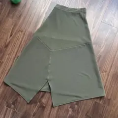 最終価格【ドロシーズ 】アシンメトリー フレアスカート ロング カーキ