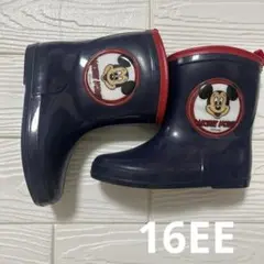 キッズレインシューズ　長靴　Disneyミッキー　16EE