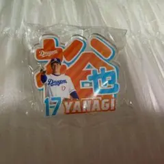 中日ドラゴンズ　ガチャ　柳選手 アクリルネームバッジ