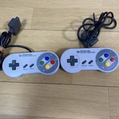 美品　ニンテンドー純正品 スーパーファミコン コントローラー 2個 SFC