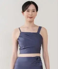 SUKALA sukala スカーラ　シャインストレッチアシンメトリーブラトップ