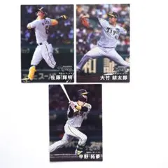 プロ野球チップスカード 2025 阪神タイガース 3枚セット
