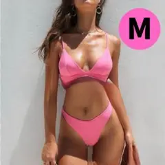 【大人気】1522 ネオンカラー ピンク M ハイレグビキニ インポート