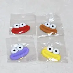 ゆるキャラ 4個セット シリコン 貼るだけ アレンジ 手芸 ハンドメイド