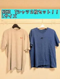 NIKE Tシャツ2枚セット Lサイズ グレー ブルー